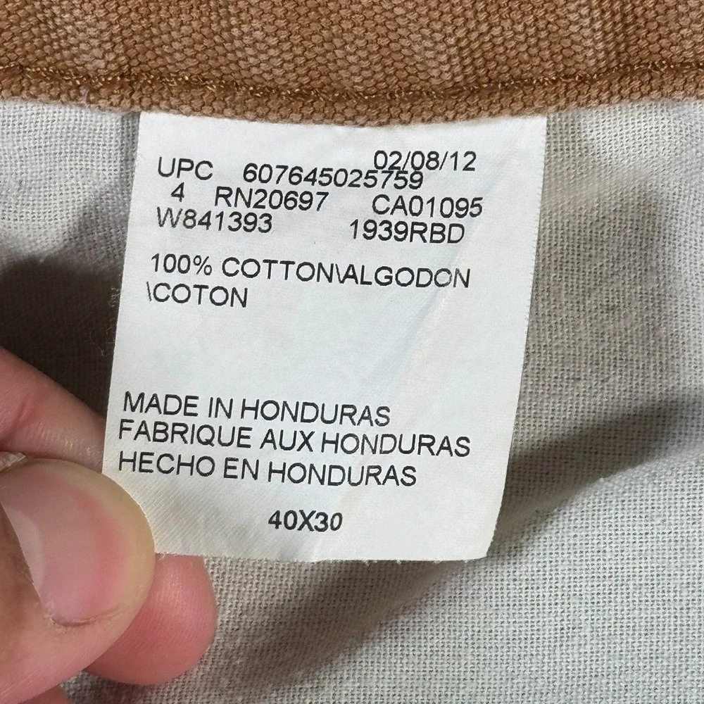 Vintage Dickies Canvas Carpenter Pants Mens 40x30 Brown Classic‎ Workwear Y2K